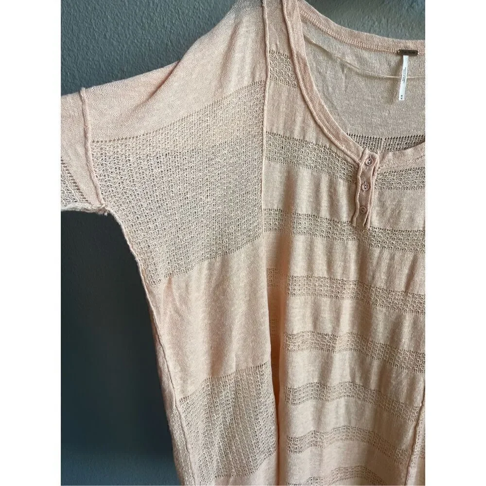 ❤️Free People Semi Sheer Oversize Tunic Top